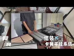 Montar el sistema de suspensión de muestras de soporte-círculo