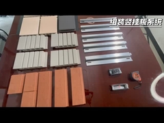 Montar el sistema de paneles colgantes verticales de soporte de muestras