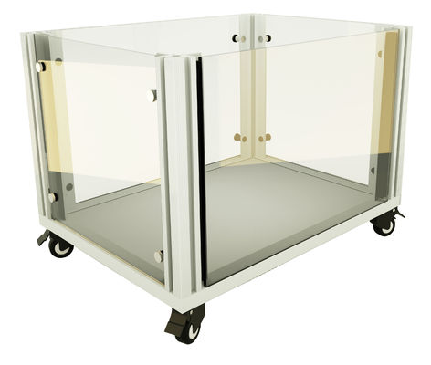 calidad  Mesh Panel Metal Dog Crate Metal Dog Kennel With Sliding Door 4 Wheels Easy Assembly Required fábrica