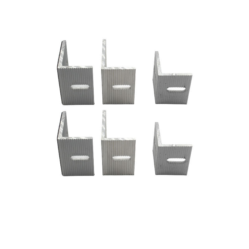 Brackets de esquina de metal plateado de trabajo pesado con acabado pulido Brackets de esquina de metal plano