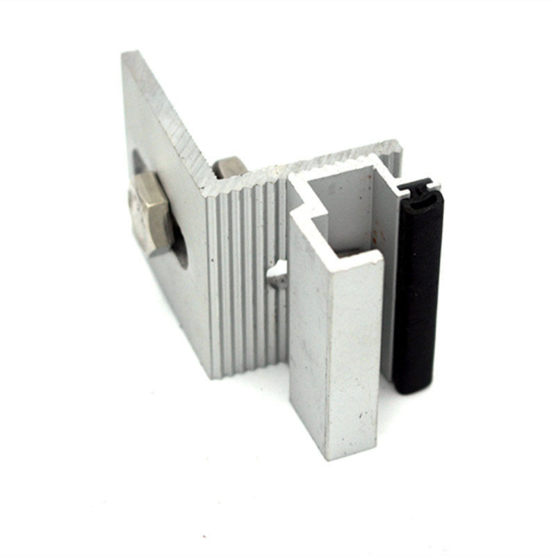 Soportes de extrusión de aluminio industrial OEM para soporte de esquina de montaje en pared/techo