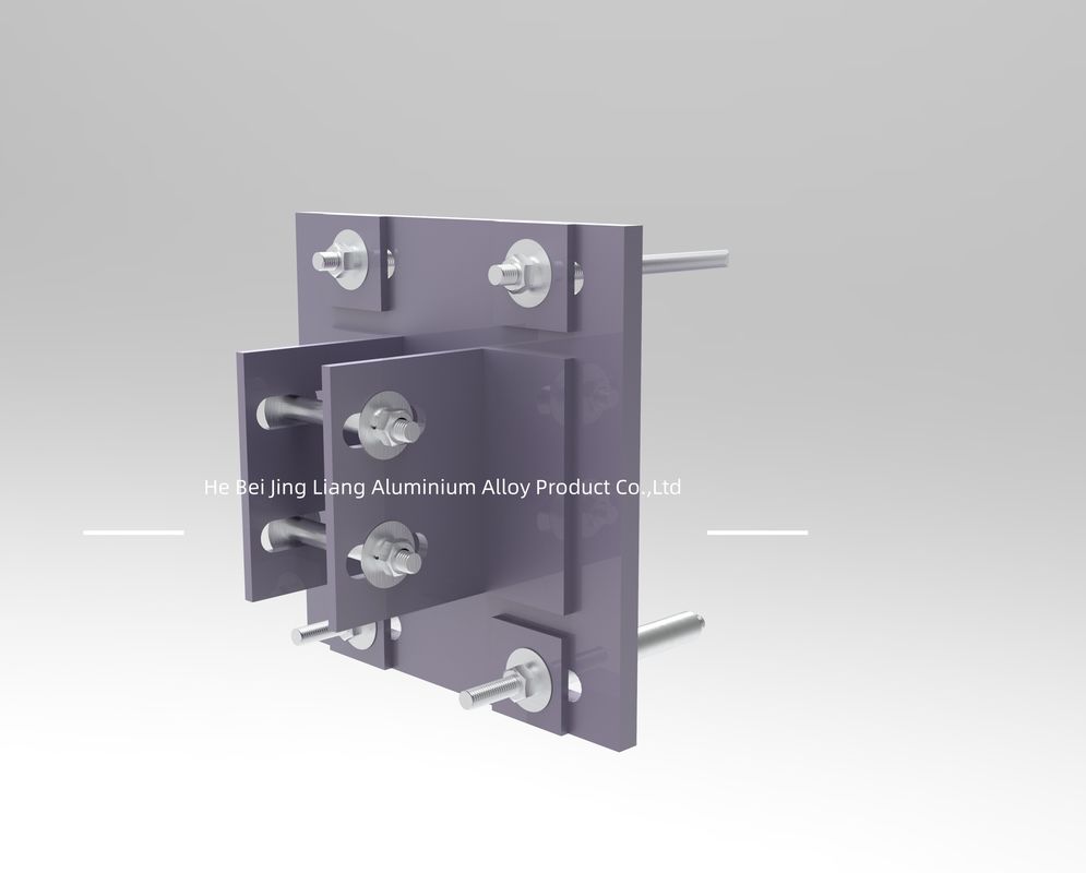 Sistema de soporte de revestimiento de pared de cortina OEM montado en la pared Color natural 4mm