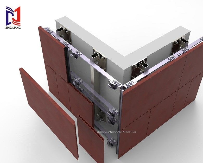 Sistema de soporte de fachada ventilada con gancho inverso para una instalación fácil y rápida