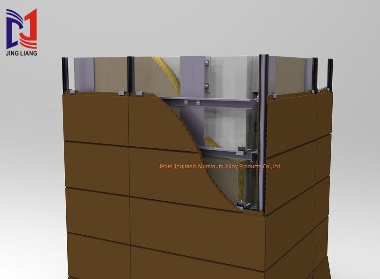 Fácil instalación y sistema de fijación de circuito personalizado para el panel de terracota de 20 mm y el panel de terracota de 30 mm