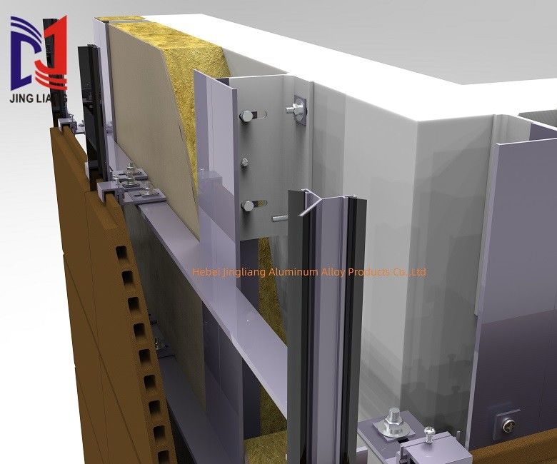 Fácil instalación y sistema de fijación de circuito personalizado para el panel de terracota de 20 mm y el panel de terracota de 30 mm