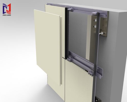 Sistema de soporte de fachada ventilada de terracota para paneles de terracota de 19 mm