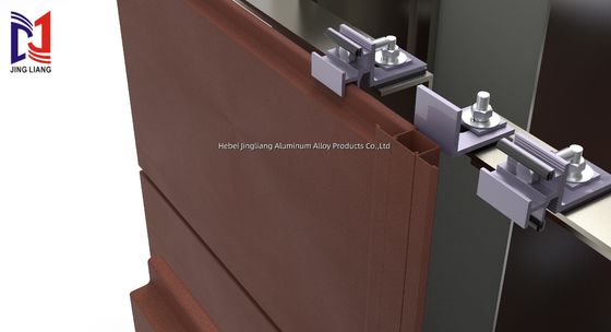 Sistema de soporte para fachada ventilada de terracota para panel de 20 mm con alta durabilidad