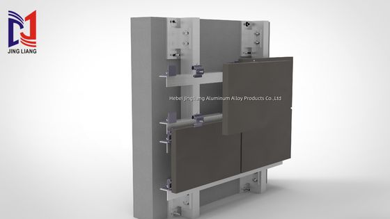 Sistemas de fachada ventilada con soporte de cerrojo trasero y gancho de oreja de piedra